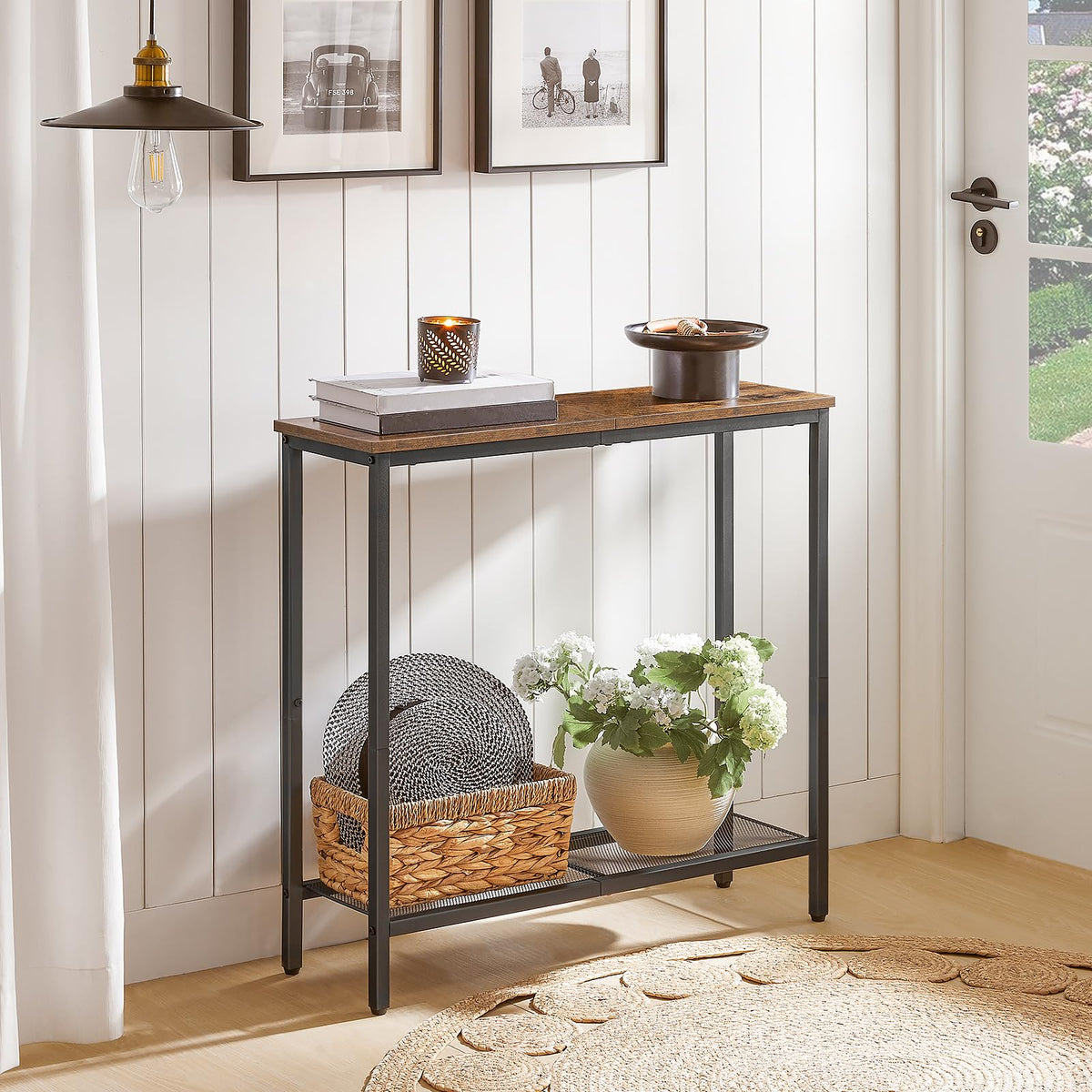 29.5" Narrow 2 Tier Console Table U43948