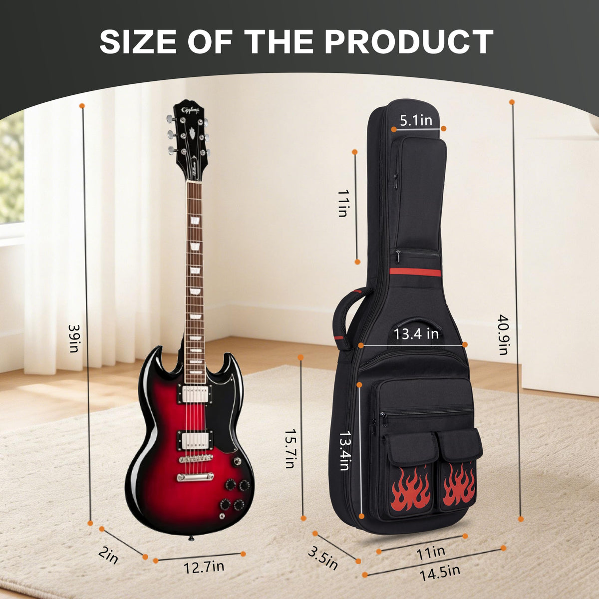40 Inch Waterproof Electric Guitar Bag O72433