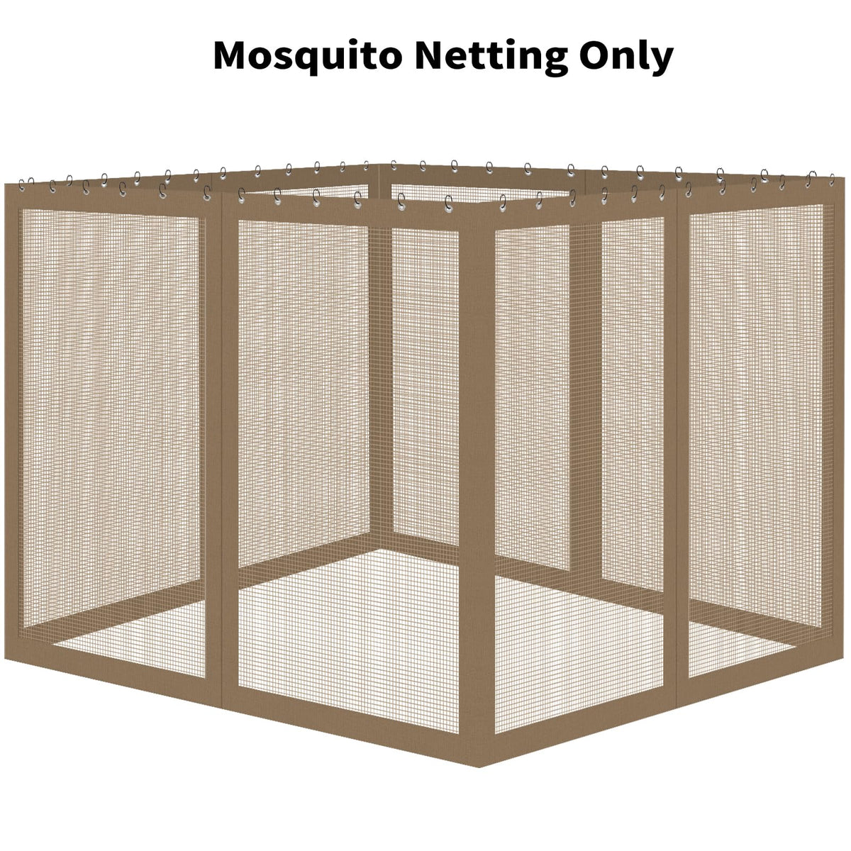 Brown Gazebo Mosquito Netting O488