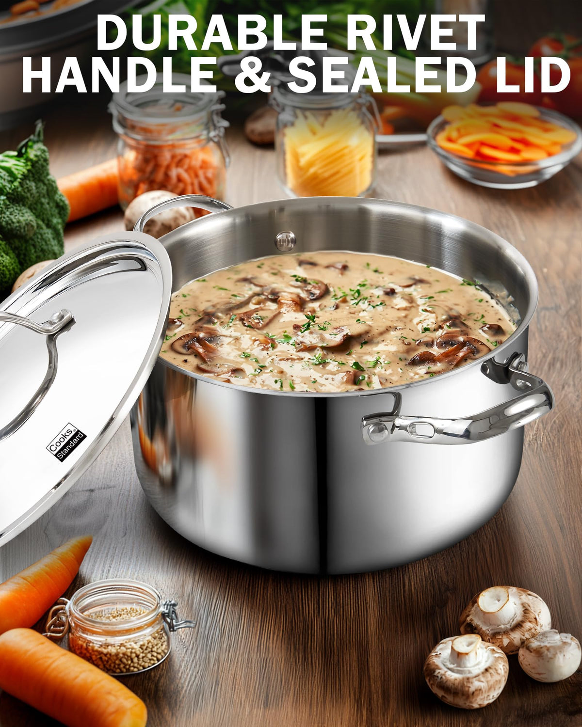 Stainless Steel 4-Quart Stockpots with Lid W35711