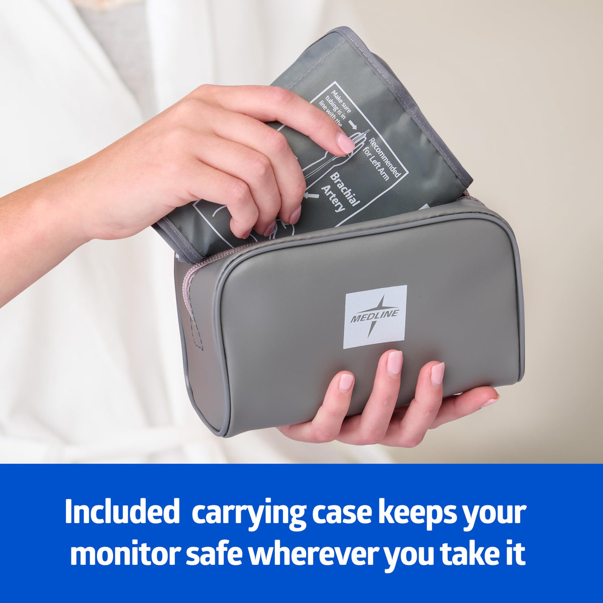 Automatic Blood Pressure Monitor with Universal Upper Arm Cuff and Carrying Case R755