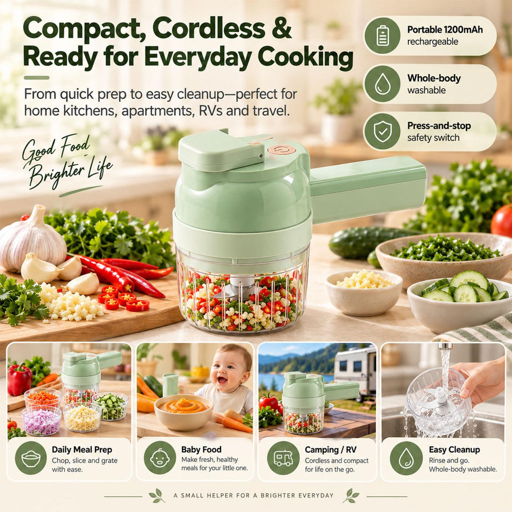 5-in-1 Wireless Electric Vegetable Chopper T83498