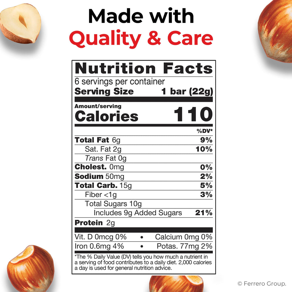 Hazelnut Spread Wafer Bars 1.55 oz 16 Packs W25429
