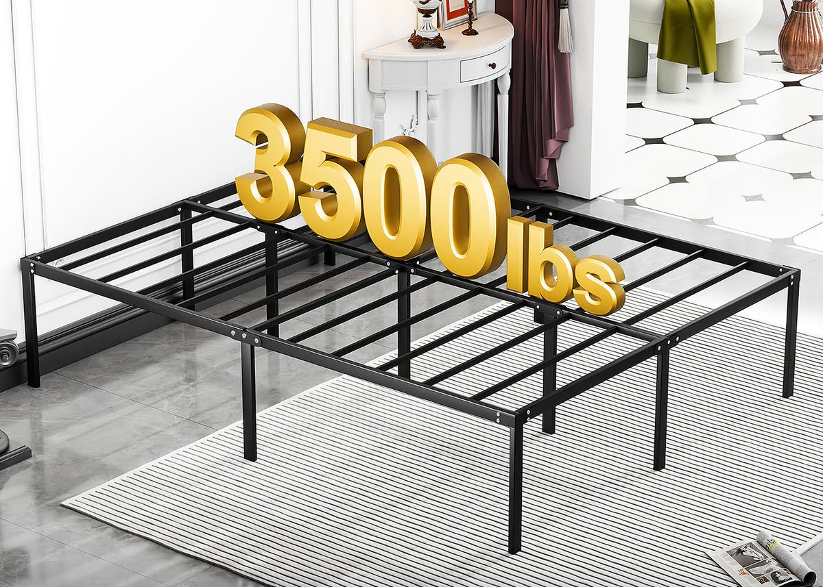 Queen 18 Inch Heavy Duty Metal Platform Bed Frame with Under Bed Storage P224083
