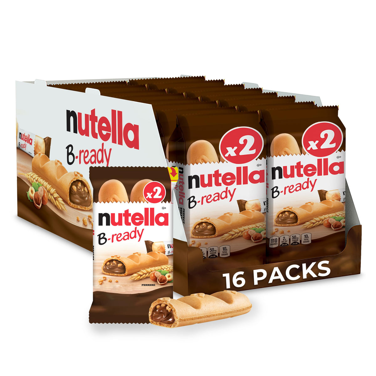 Hazelnut Spread Wafer Bars 1.55 oz 16 Packs W25429