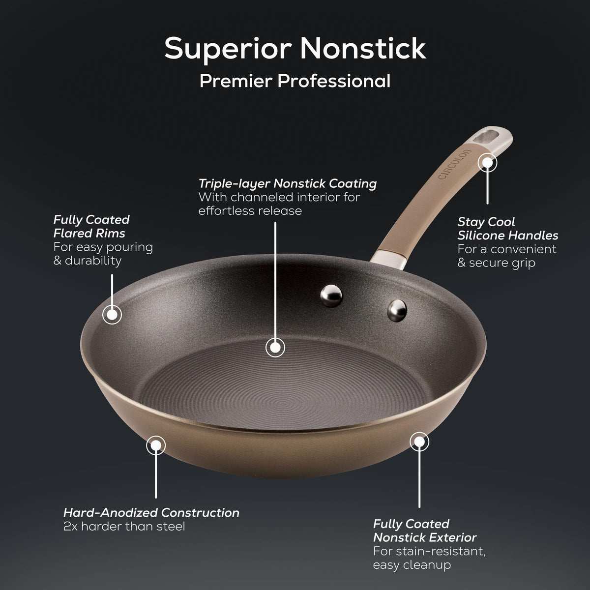 Bronze 12-Piece Induction Pots and Pans Set H3599