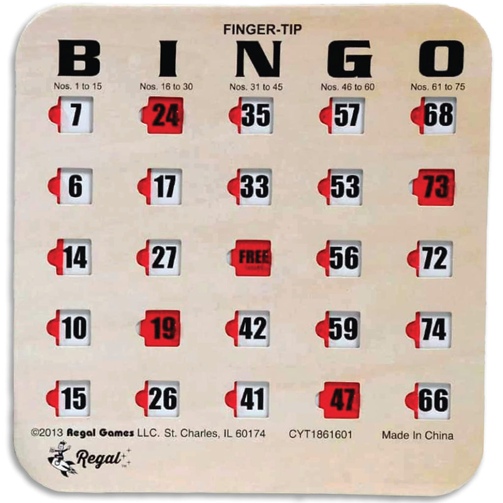 Large Print Reusable Bingo Cards 100 Pack P8116
