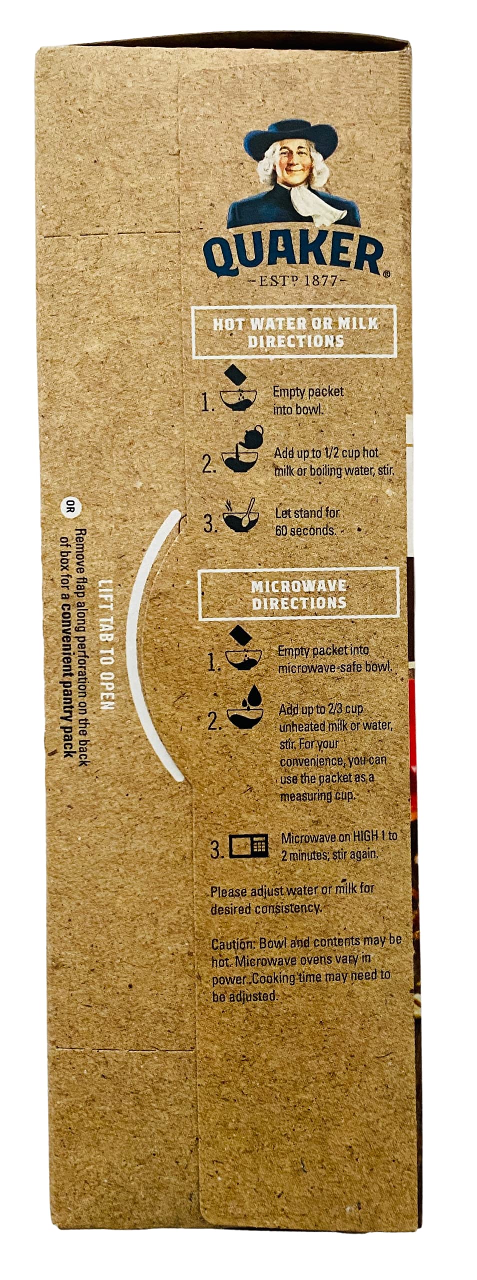 Gluten Free Instant Oatmeal Maple and Brown Sugar X7379