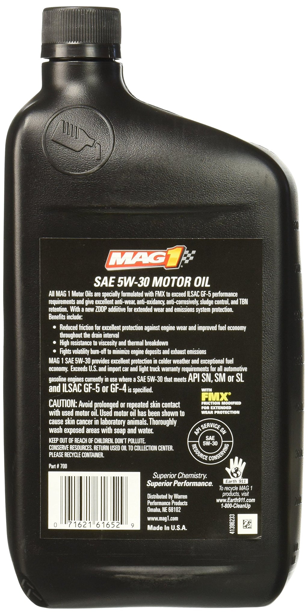 5W-30 Synthetic Blend Motor Oil 1 Quart P68755