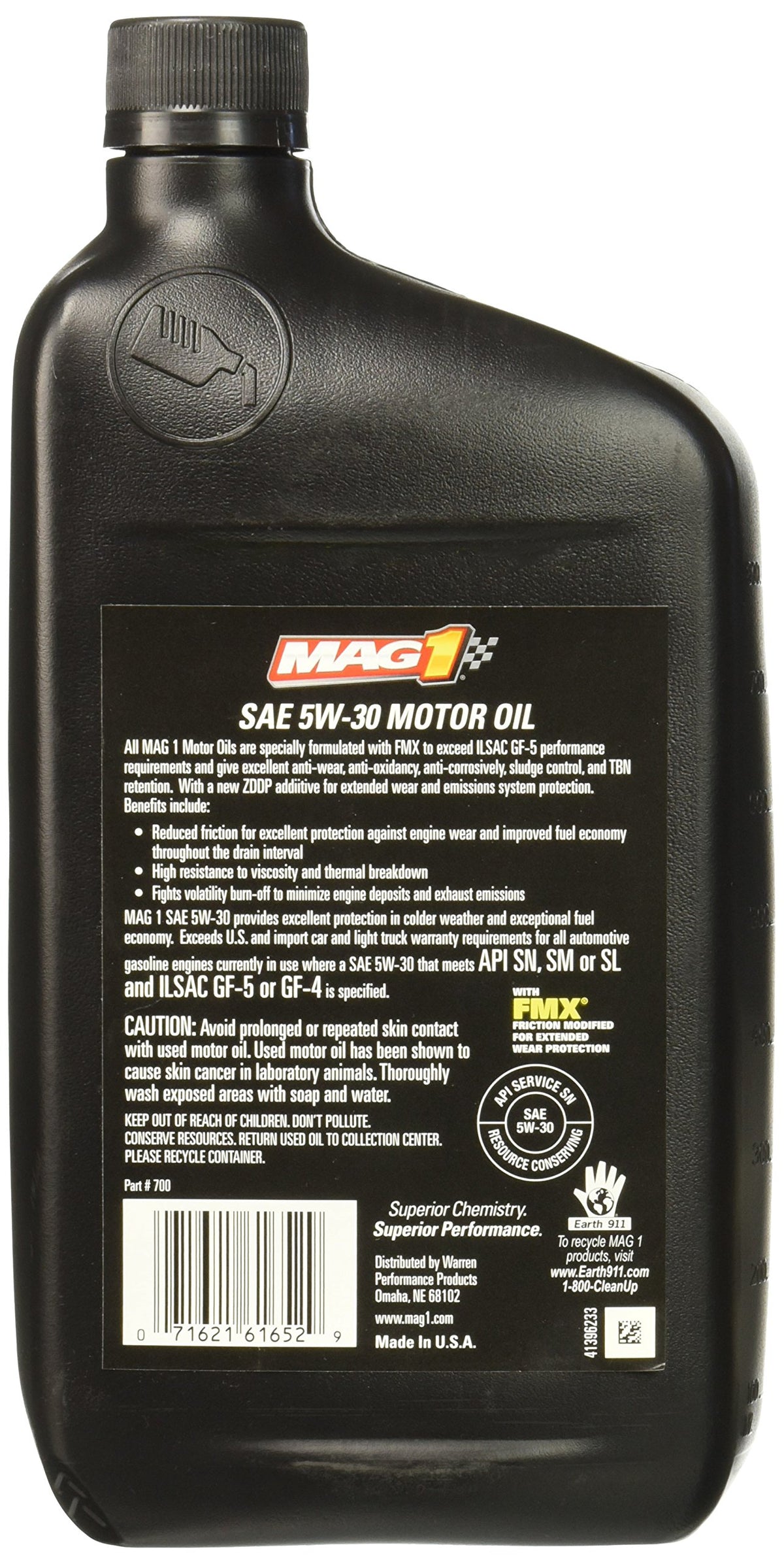 5W-30 Synthetic Blend Motor Oil 1 Quart P68755