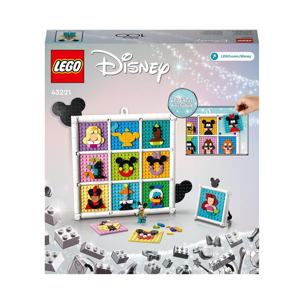 Disney Animated Figures Craft Set with 72 Mosaic Designs W89390