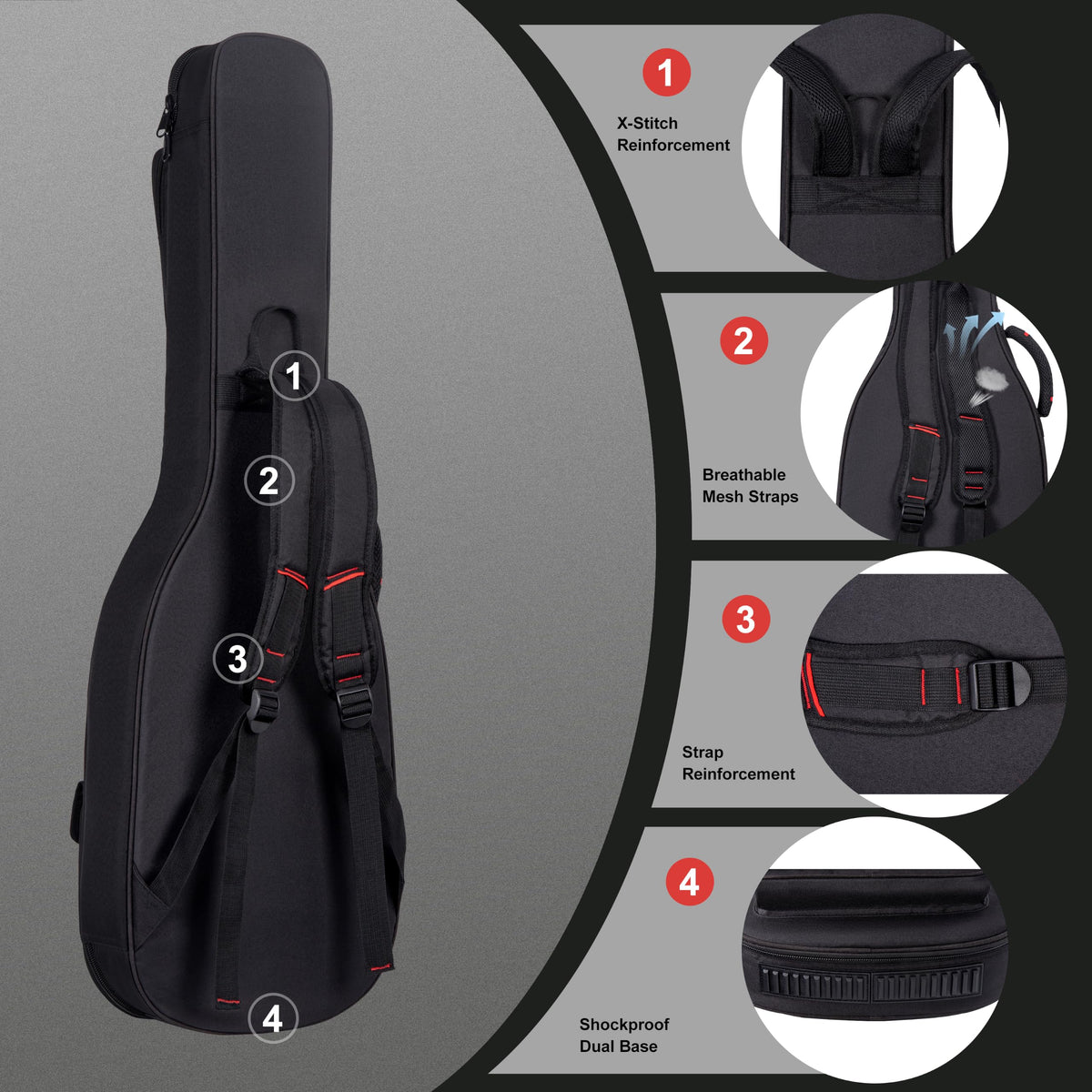 40 Inch Waterproof Electric Guitar Bag O72433