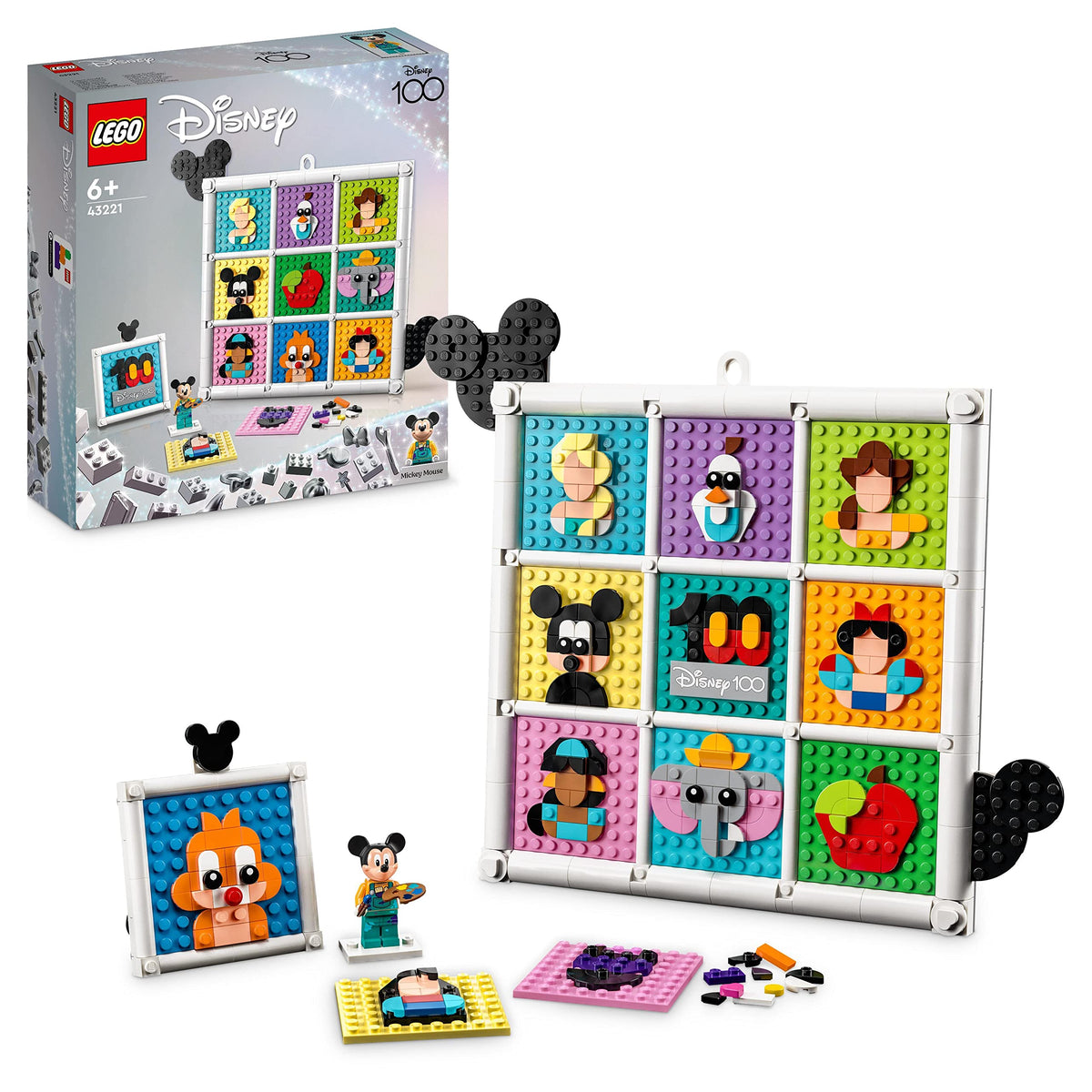 Disney Animated Figures Craft Set with 72 Mosaic Designs W89390