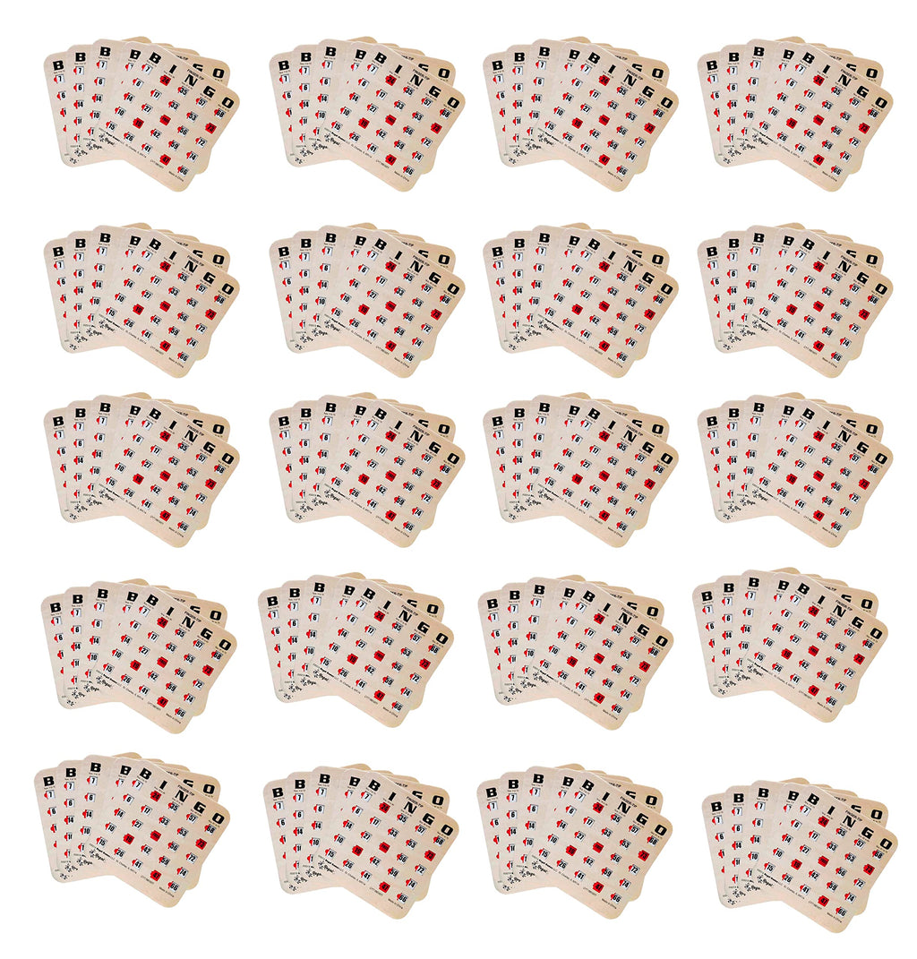 Large Print Reusable Bingo Cards 100 Pack P8116